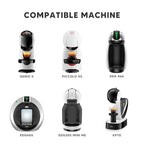 icafilas Reusable Adapter  for Dolce Gusto EDG MINI Me Maker for Nescafe Genio S Plus Nespresso Coffee apsule  Holder