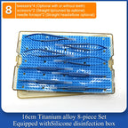 4 Pieces/set Of Ophthalmic Microsurgery Instruments 12/16/18cm Scissors+Needle Holder+tweezers Stainless Steel Surgical Tools