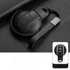 Leather Car Key Case Cover for BMW MINI COOPER S ONE JCW F54 F55 F56 F57 F60 CLUBMAN COUNTRYMAN Remote Fob Holder Shell Keychain
