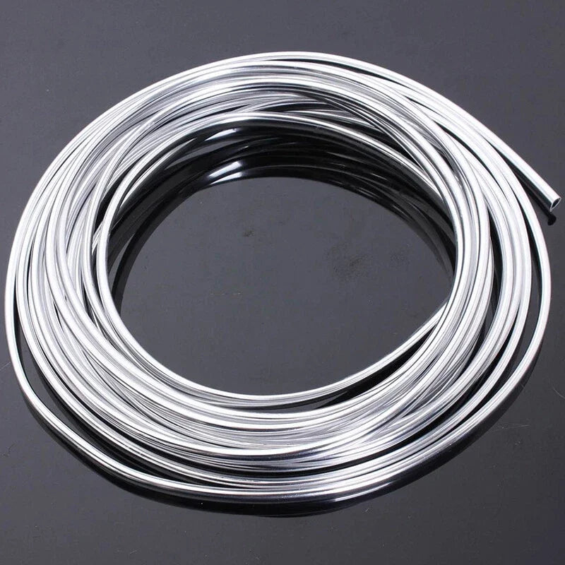 High Quality ABS Chrome Plated 6mm Car Chrome Trim Car Exterior Door Edge Decorative Strip Anti-collision