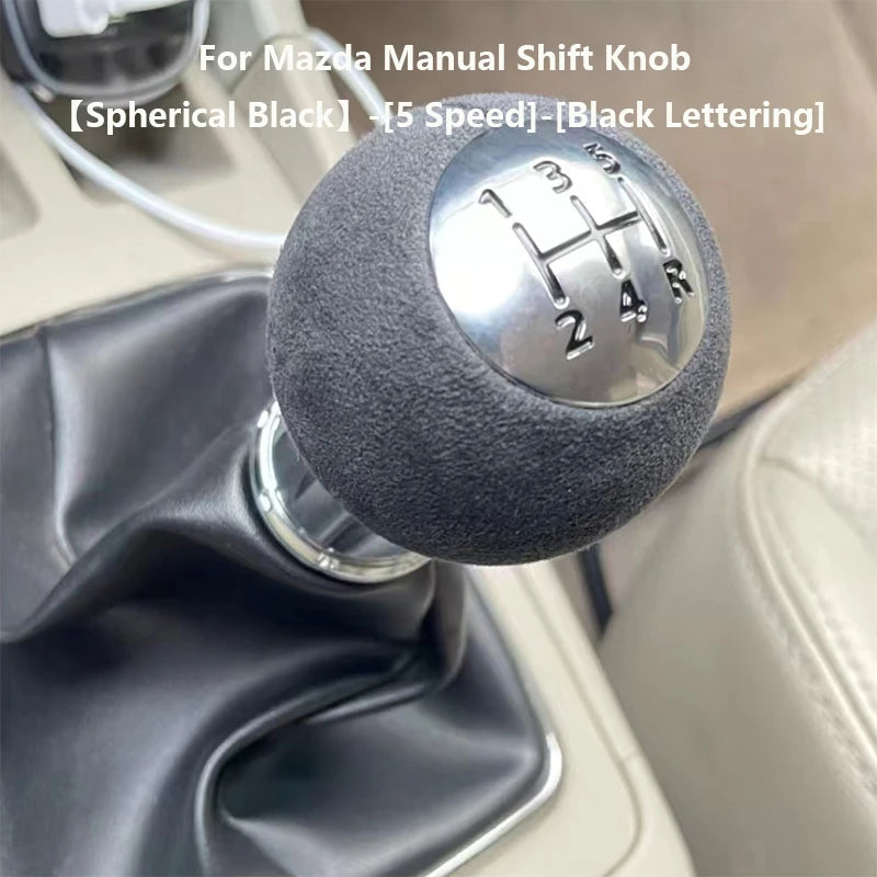 Brand New Suede 5 Speed 6 Speed Manual Shift Knob For Mazda 6 Atenza For Mazda 3 Axela Mazda 8 5 CX-5 CX-4 MX-5 MX5