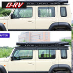 6pcs Car Window Visors Rain Guards for Suzuki Jimny 2023-2024 5-Door, Smoke Tint