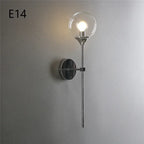 Modern Glass Ball Wall Lamps Nordic Creative Golden Chrome Lighting Fixtures E14/E27 Living Room Kitchen Decoration Wall Lights