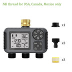 Insome Automatic Water Timer 3 Outlets Dip Watering Hose Faucet Sprinkler Timer Independent Control Programmer for Garden Yard