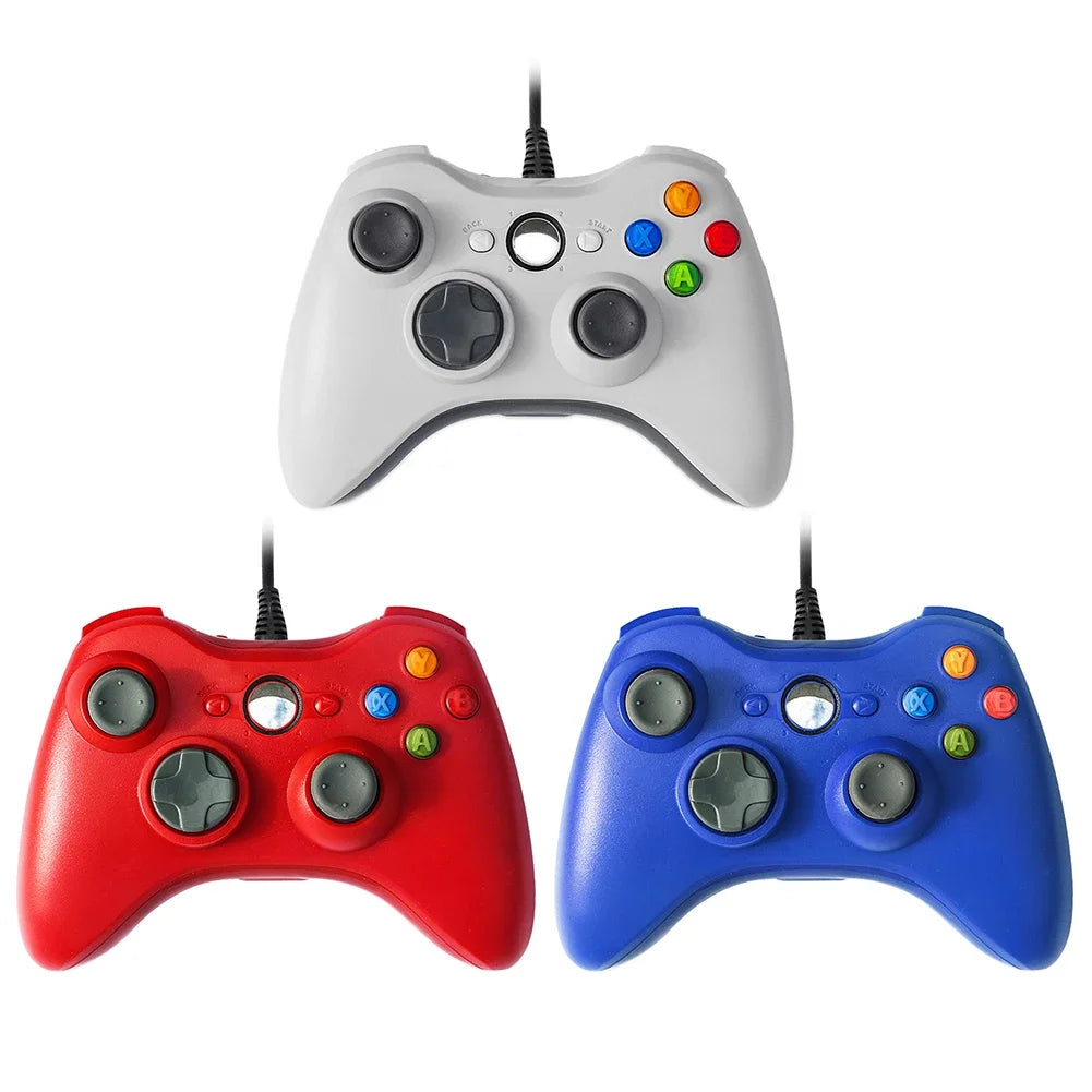 Wireless/Wired Controller For Xbox 360 Game Controller with Dual-Vibration Turbo Compatible with Xbox 360/360 Slim and PC Window