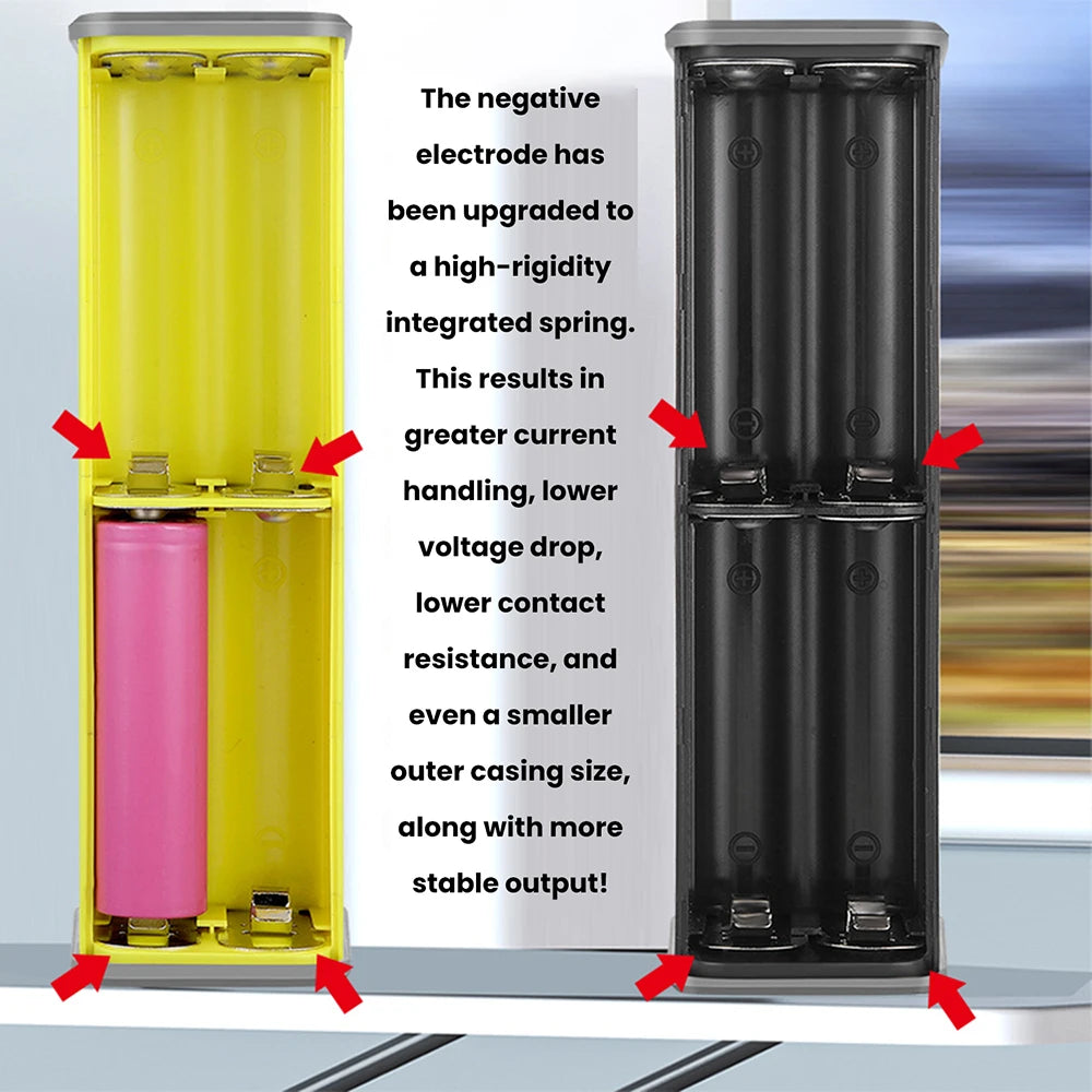 PD65W Battery Storage Box Super Fast Charging 8 Cell 18650 DIY Power Bank Case Kit Digital Display Battery Holder USB+Type-C