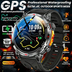 2026 New Outdoor GPS Sports Smartwatches Men Compass 5ATM Waterproof 24/7 Health Monitoring Chat GPT Bluetooth Call Smart Watch
