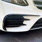 Car Front Bumper Splitter Spoiler For Mercedes Benz E Class W213 2016-2020 Spoiler Fog Light Trim AMG Wind Knife Car Accessories