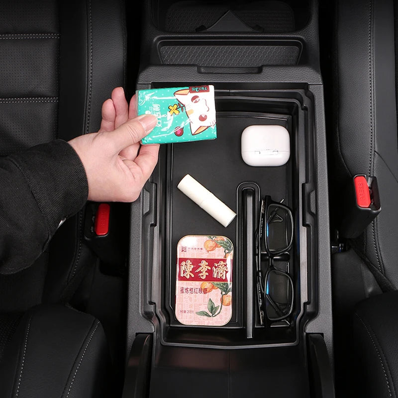 For Honda CRV 2023 2024 2025 CR-V 6th Gen Hybrid Car Central Armrest Storage Box Organizer Container Tray Case Accessories