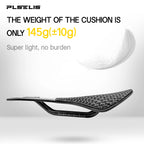 Plselis Road Bicycle Saddle High-Strength Carbon Fiber 3D Printed Counterweight Lightweight 130g Bike Cushion Riding Accessory