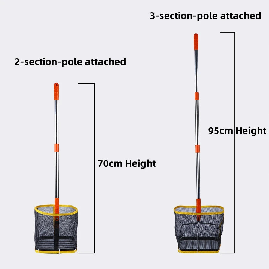 180 Degree Angle Adjustable Ping Pong Ball Picker Spring Bottom Table Tennis Ball Catcher for Club Training