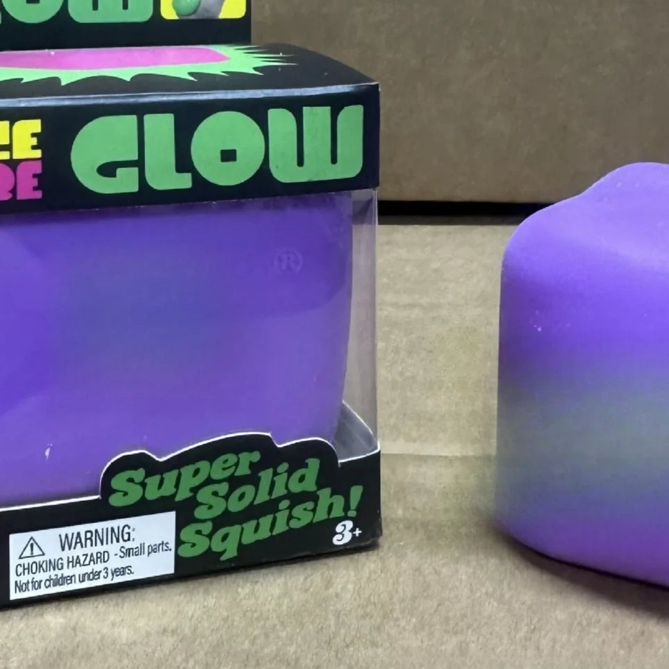 Glow Cube Maltose Ice Cube Squishy Stress Relief Fidget Toy, Slow Rebound, 1pc