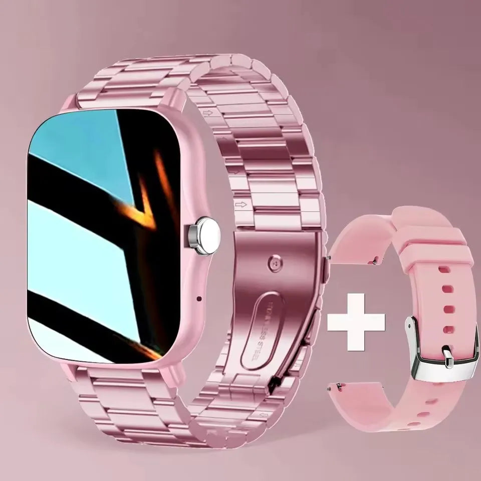 Smart Watch 1.83" Hd Screen Bluetooth Call Heart Rate Blood Oxygen Health Monitor Sports Smartwatch Women Men Holiday Gifts New