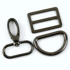 2/3Sets 16-38mm Bag Strap Lobster Buckle Metal Tri-glide Clasp For Webbing Adjuster D Ring Pet Collar Hook Hardware Accessories