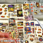 10Pcs Laser Retro Japanese Stickers Diy Diary Journaling Material Decoration Sticker Aesthetic for Laptop Stationery