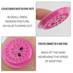 100pc Eyelash Glue Holder Tray Pad Lash Extension Adhesive Stand Base Gasket Tattoo Pigment Pallet Eyelashes Lifting Makeup Tool