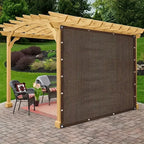 Durable Brown UV Protection Canopy Outdoor Sun Shade Net for Garden Patio Plant Sunshade Sail Greenhouse Outdoor Pavilion