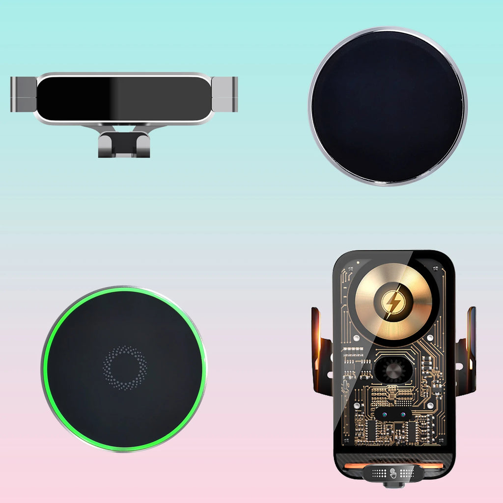 For Chevrolet Silverado 2022 2023 2024 Phone Holder Car Double Bracket Base Magnetic MagSafe Wireless Charging Car Phone Mount