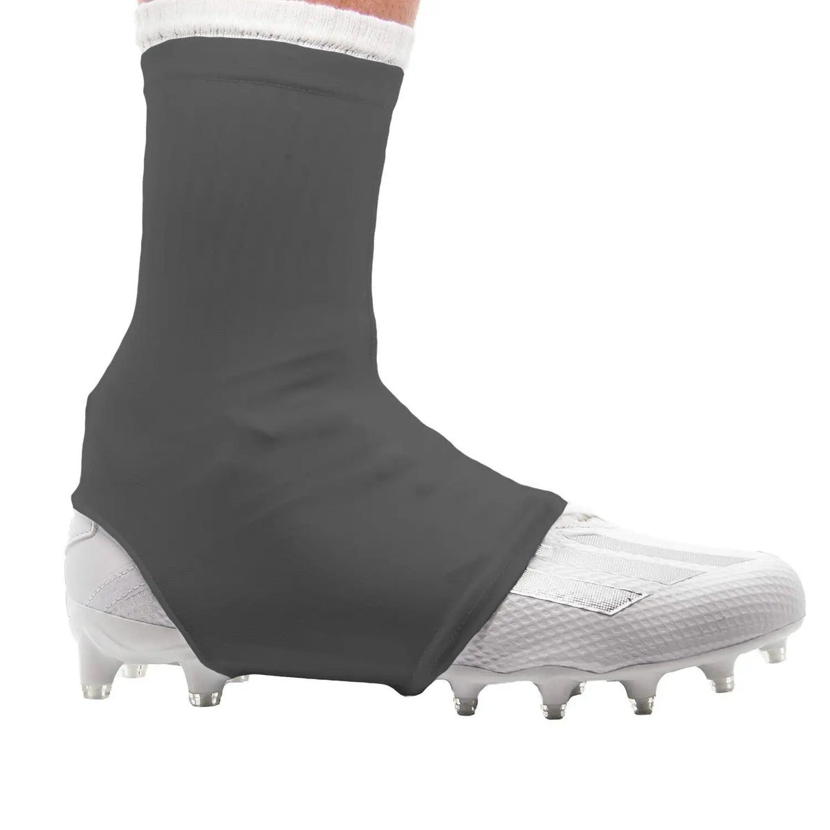 Football cleat covers spats 1 pair slip resistant high elastic foot covers solid color