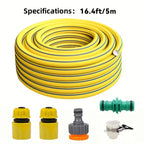 10/20/30m Heavy-Duty Rubber Garden Hose - Scratch & Wear Resistant, Leak-Proof, All-Season for Home, Balcony & Car Washing