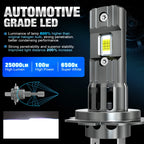 XSTORM H7 LED headlight bulb kit 6500K white 12V 100W 25000lm CSP mini 2pcs