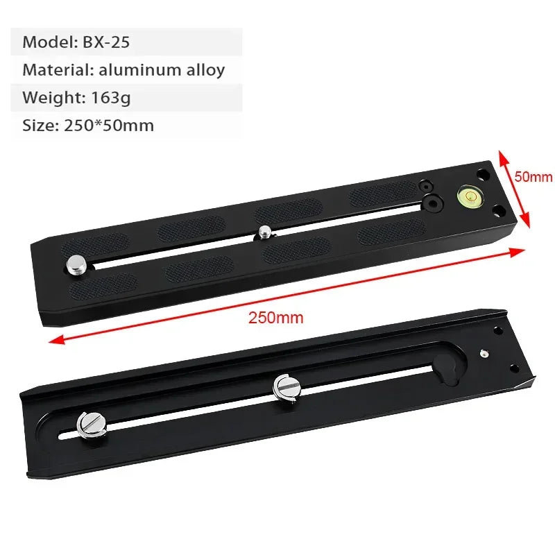 Camera quick release plate telephoto lens support camera long lens slide rail bracket tripod plate for Manfrotto dslr camera