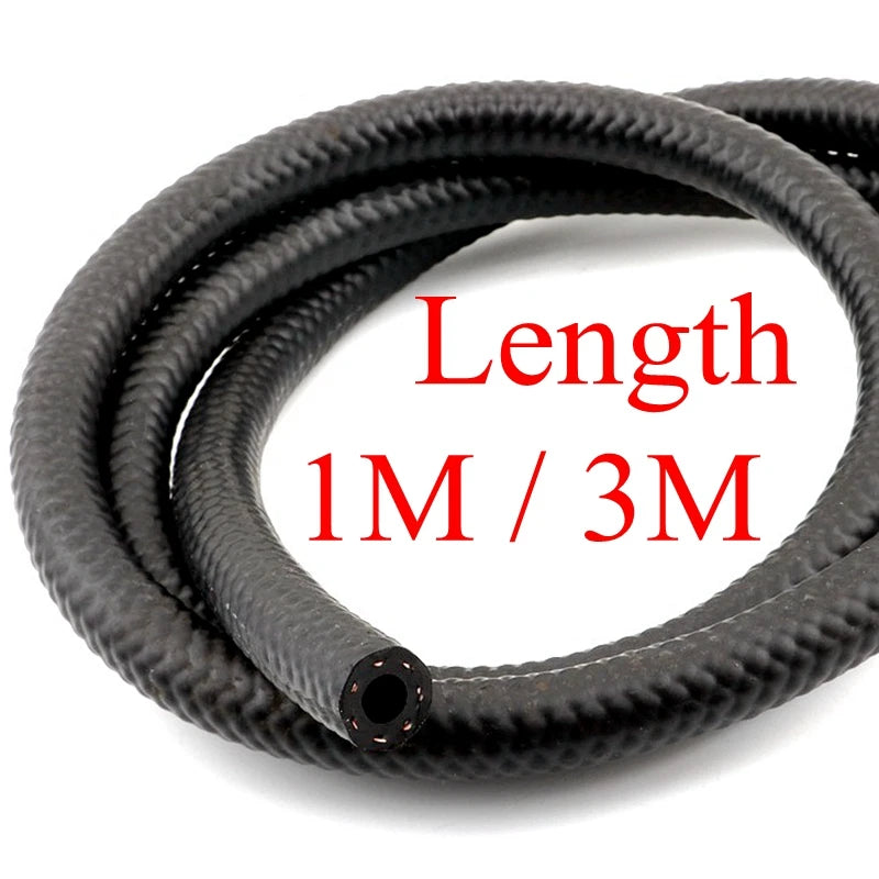 Car fuel line hose for fuel transfer, 1m or 3m length, 3-16mm ID options