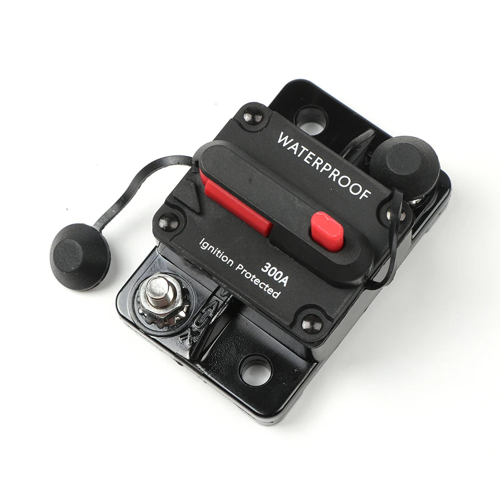 DaierTek 20A-300A Circuit Breaker 12V Trolling with Manual Reset Boat Manual Power Protect for Audio Fuse Car 48VDC Waterproof