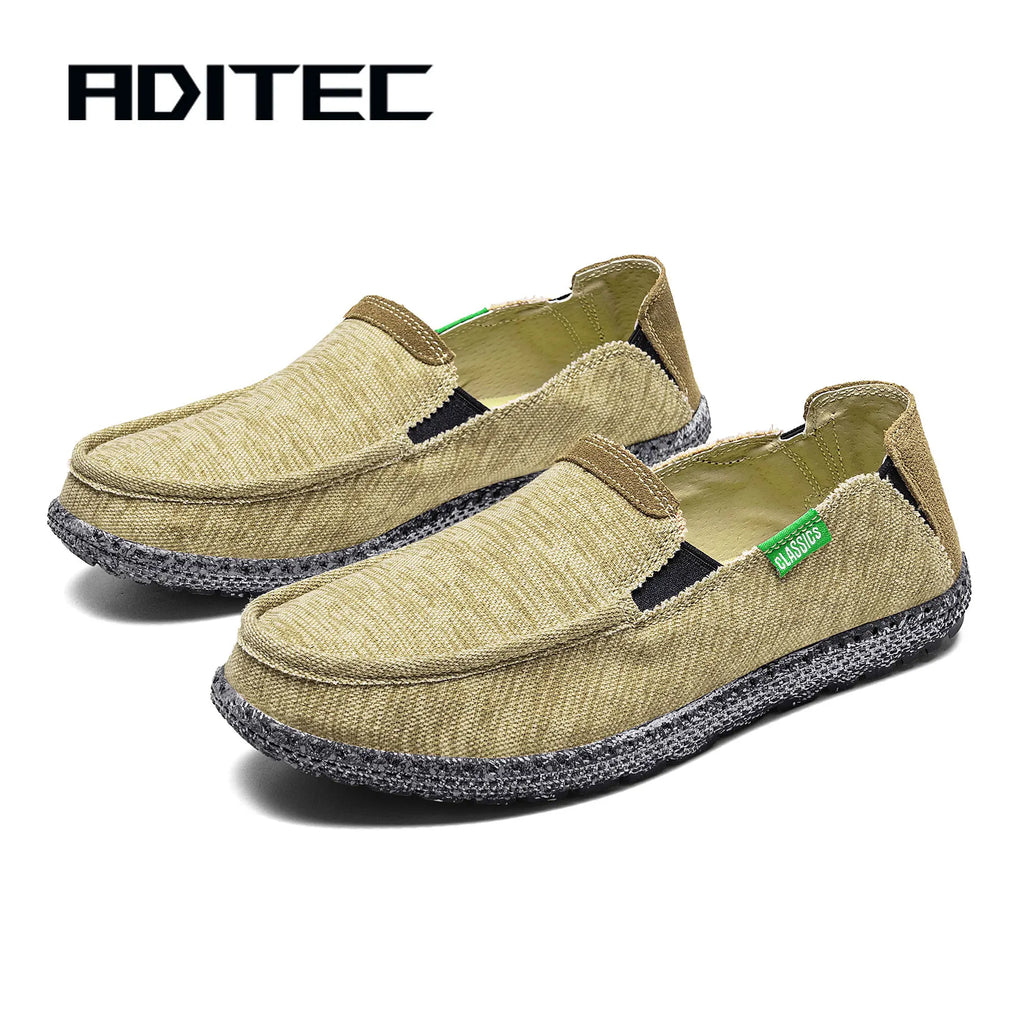 Aditake brand men's loafers rubber soles non-slip wear-resistant walking shoes household cloth shoes oversized shoes