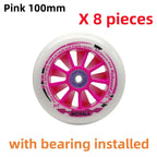 8 Pcs/lot Speed Skating wheels High Response Matter Juice Roller Skates Speeding Racing Wheel 90mm 100mm 110mm Free Shipping