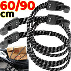 Bicycle Luggage Rope Elastic Carrier Rack Straps Elastic Rubber Belt Buckle Rope Belt with Hook Mountain Bike Bag Accessories