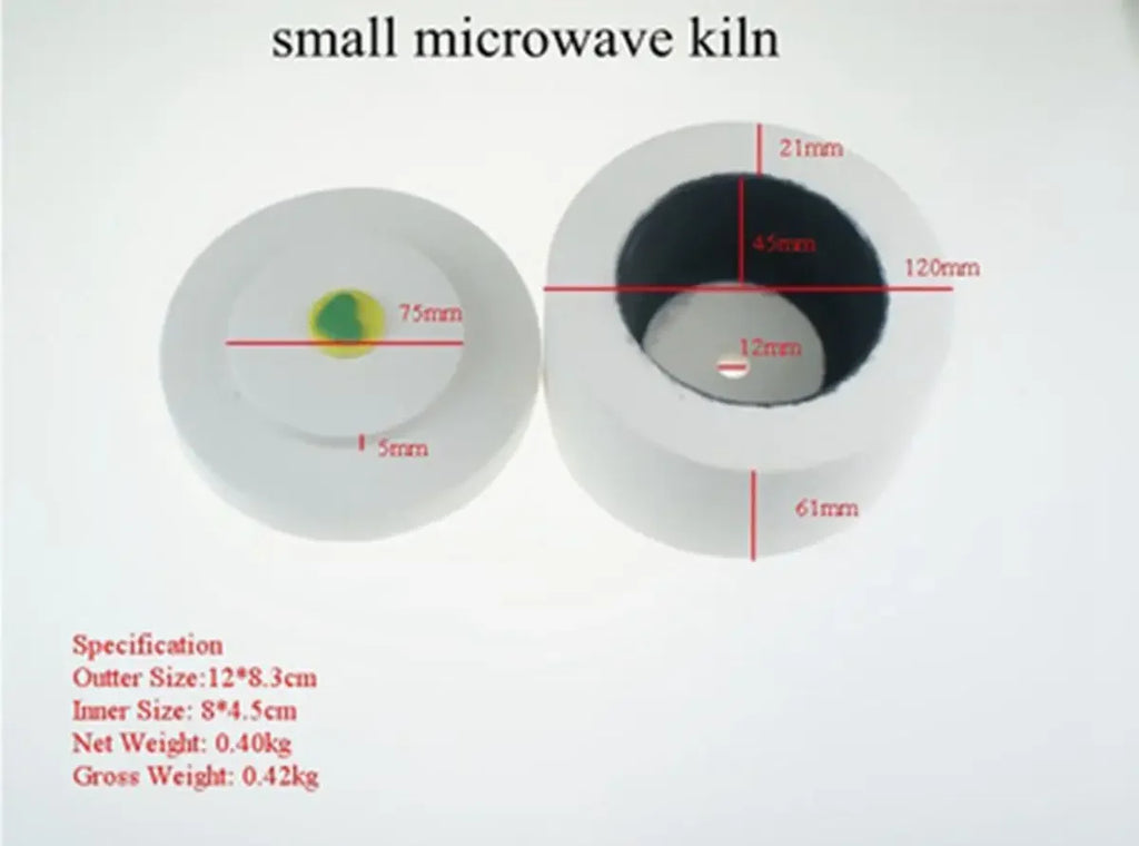 Large Microwave Kiln Professional DIY Glass Jewelry,Glass Fusing Melting Jewelry Making Ceramic Kiln for Home Use,Beginners made