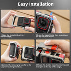 For Insta360 Ace Pro 2 Grip Kit Camera Metal Frame Case with Shutter Button for Insta 360 Ace Pro 2 Accessories