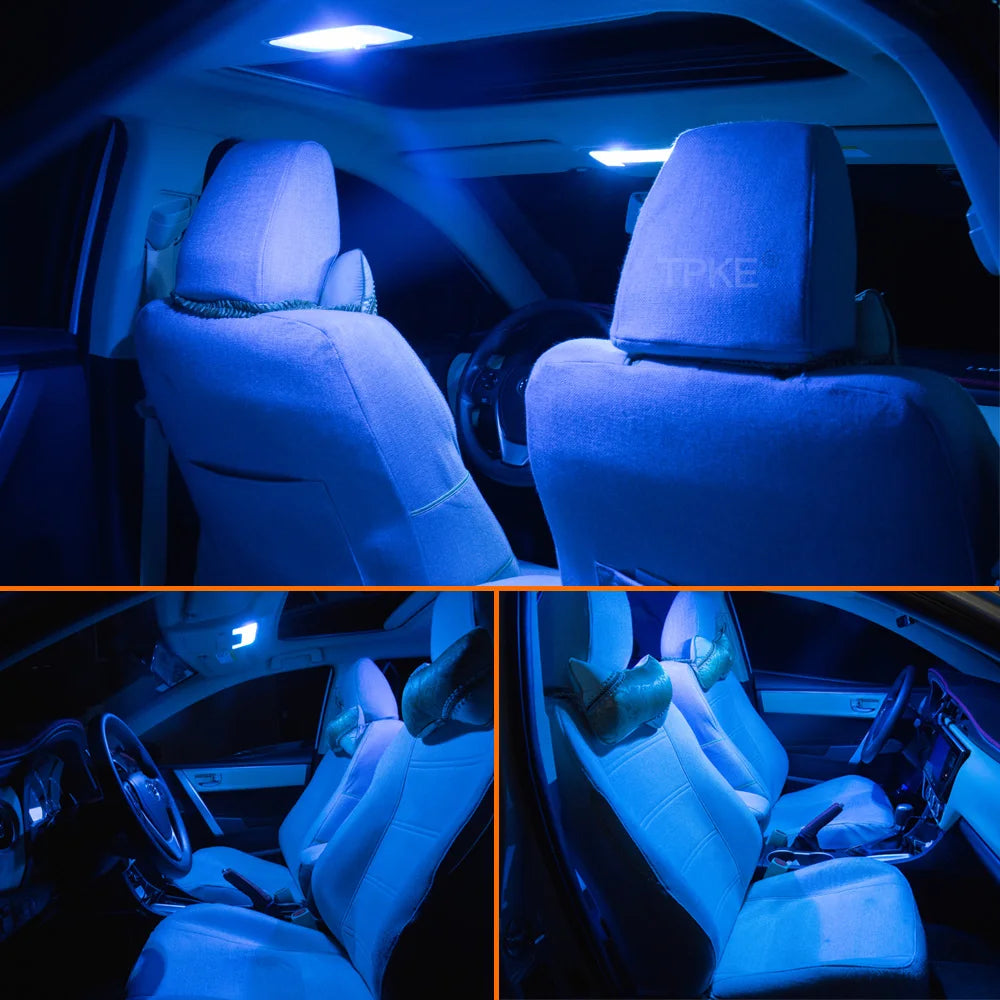 15Pcs For Honda Accord 7 8 7th 8th 2003-2007 2008 2009 2011 2012 Indoor Reading Dome Bulbs LED Interior Vanity mirror Light Kit
