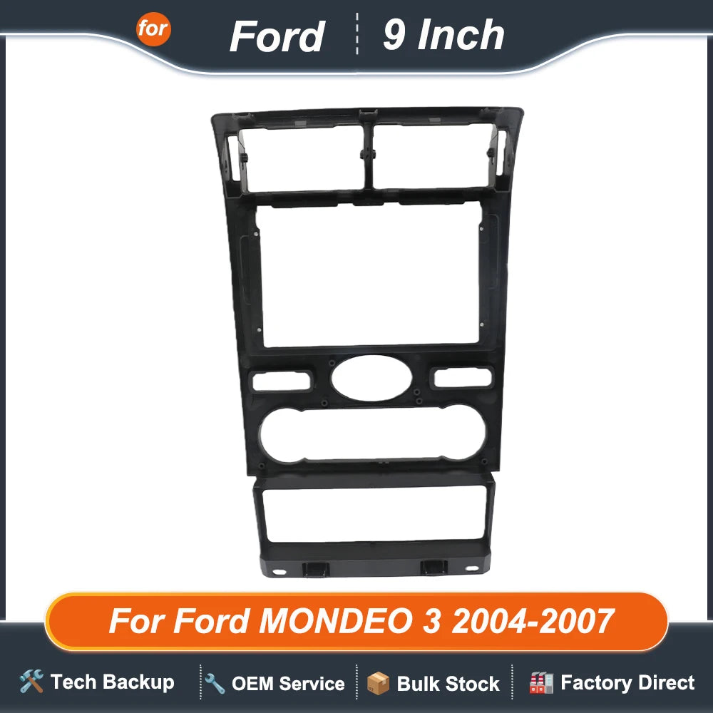 9 Inch For Ford MONDEO 3 2004-2007 Car Radio Android MP5 Player Stereo Casing Frame 2 Din Head Unit Fascia  Dash Board Cover