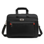 HOMEFISH Men Large Capacity Business Briefcase Portable Versatile Shoulder Bag Multiple Pockets Handbag for Business & Casual