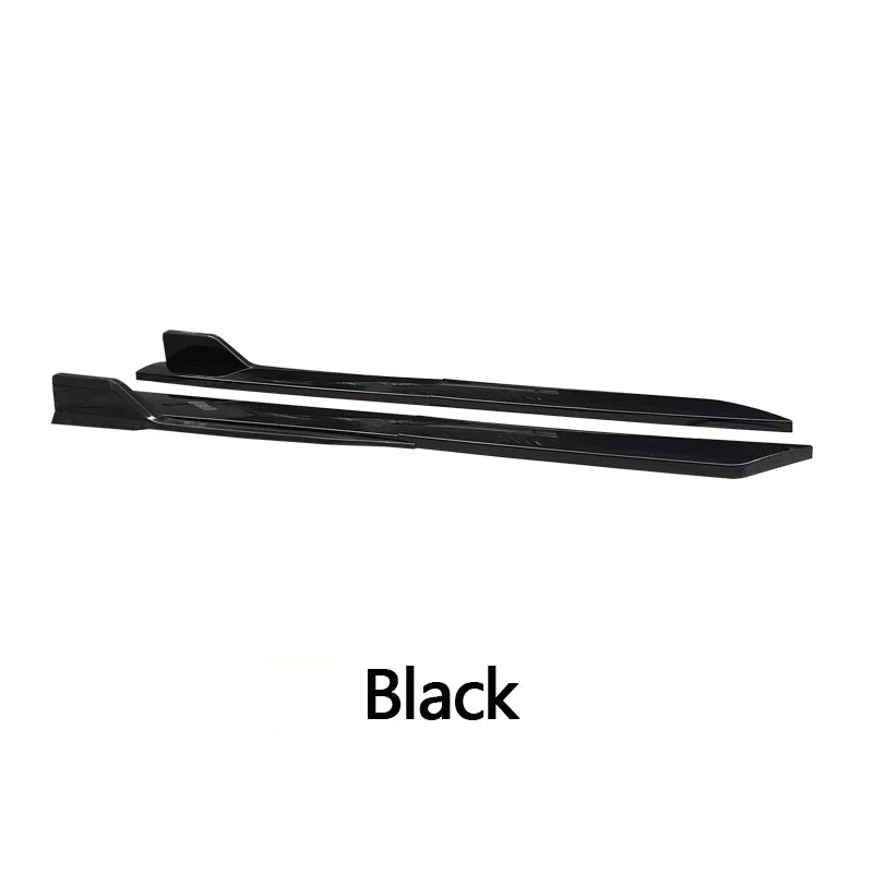 Car Side Skirt Extension Splitter Rocker Panels Lip Bumper 4pcs For Golf 7 Gti Seat Ibiza 6l Clio 4 X5 E53 W177 W211 W205 Audi A