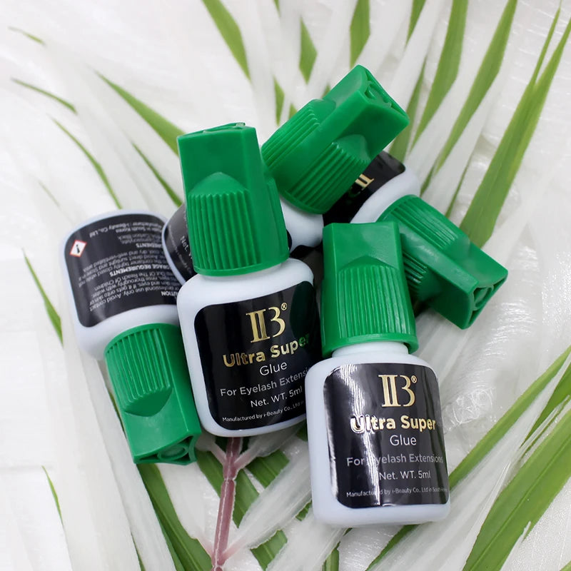 IBeauty Ultra Super IB Glue for Eyelash Extensions 5ml IB Green Cap False Lash Adhesive Makeup Tools Korea Supplies Cola