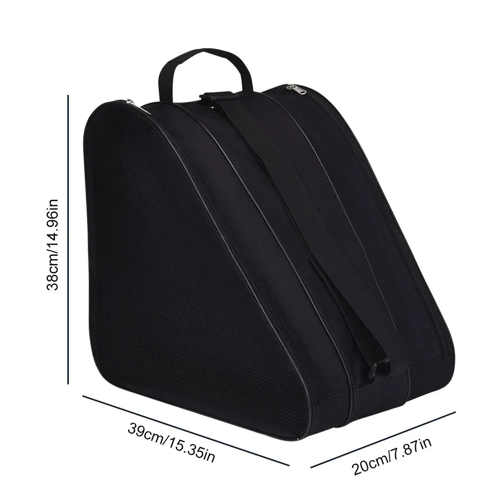 Portable Roller Skates Bag Ice Skating Bag Large Capacity Breathable Kids Inline Skates Bag Skates Storage Bag Skating Shoes Bag