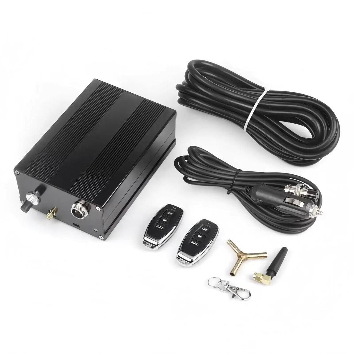 Universal Electric Exhaust Cutout Valve Vacuum Pump Controller Box, Black