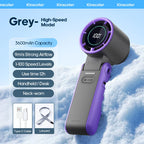 KINSCOTER Outdoor Foldable Portable Handheld Fan Mini Cooling Rechargeable 3600mAh 100-level Free Control High Speed Turbo Fan