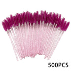 500/1000PCS Eyelashes Brushes Set Wholesaler Lash Mascara Brush For Lashes Extension Eyebrow Wands Applicator Makeup Tools