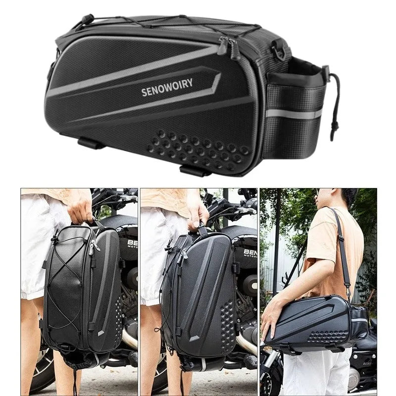 MTB Camel Bag Foldable Rear Seat Storage E-Bike Compatible Waterproof Cycling Equipment Quick Release Design Cycling Accessories