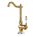 Bathroom Faucets Antique Bronze Faucet for Kitchen Cold and Hot Water Basin Mixer Tap with Ceramic Single Handle Sink Tap Crane