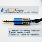 XINHS S139 Peacock Feather 4-core audiophile grade 7N single crystal copper thickened high-purity copper headphone upgrade cable