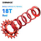 TANKE Single Speed Flywheel Conversion Kit HG Cassette Cog 7075 Aluminum 15T-18T