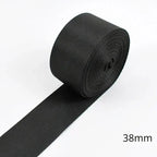 5M 10-100mm Black Nylon Webbing Tape Backpack Strap Pet Collar Safety Belt Ribbon Band DIY Bag Clothing Sewing Accessories