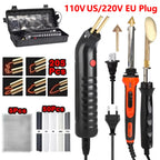 100W Plastic Welding Machine Kit Automotive Bumper Crack Repair Gun With Iron Hot Stapler Welding Soldering Iron Garage Tool