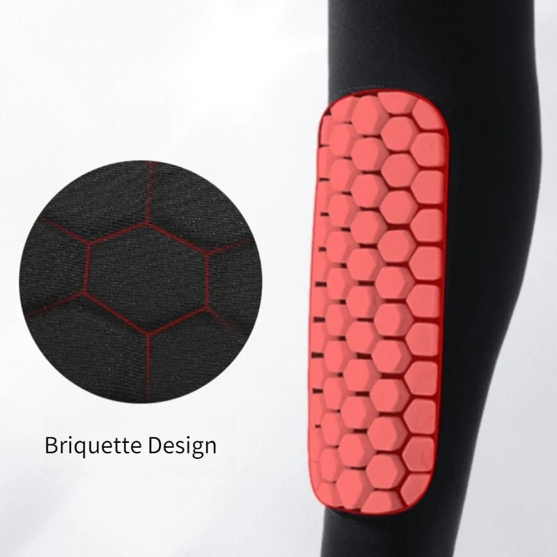 Honeycomb Shin Guards - Slim-Fit Integrated Calf Protection Sports Impact Protection Gear for Running Hiking Cycling Gear