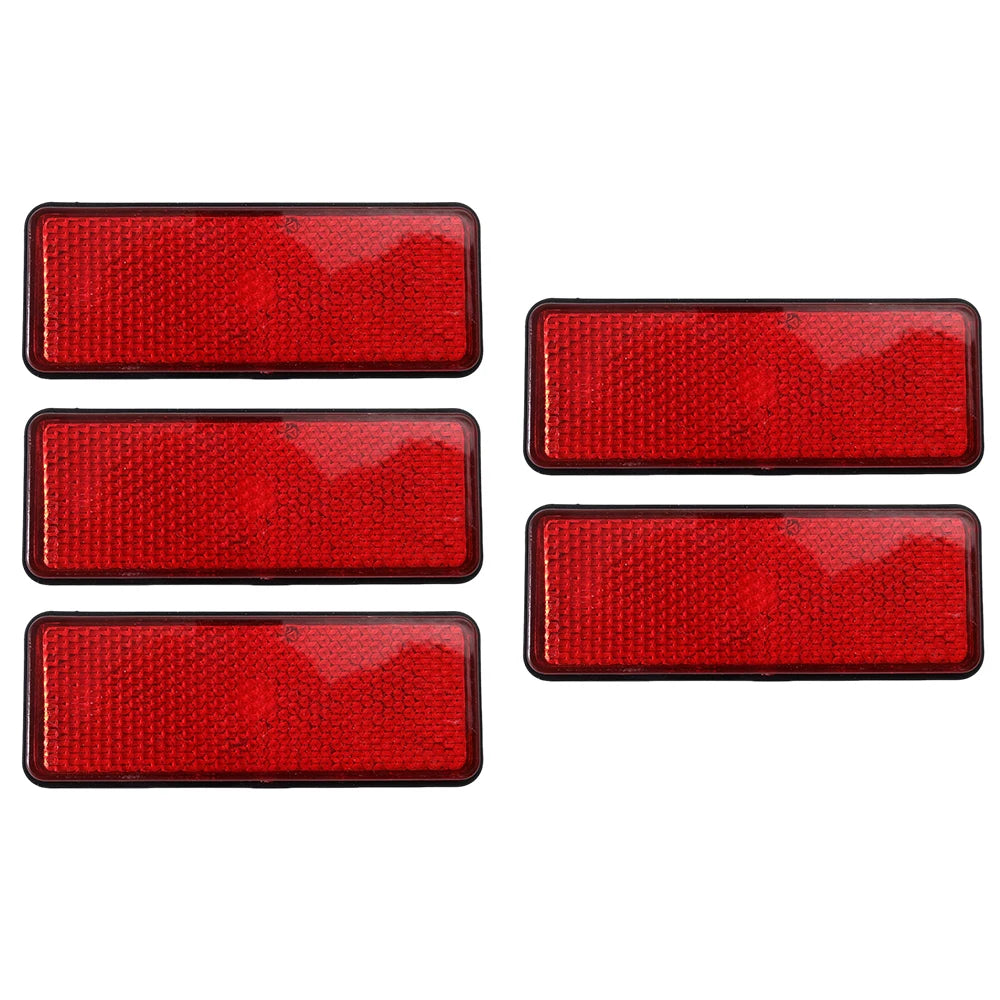 Electric Scooter Rear Reflector Night Safety Warning Plate Waterproof High Bright Universal Motorcycle Car Truck Trailer Parts